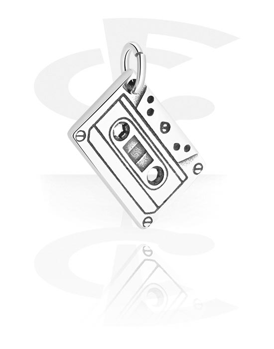 Pendants, Pendant with Cassette Design, Surgical Steel 316L