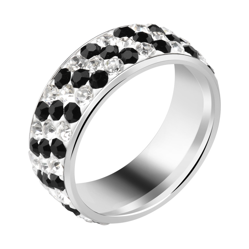 Ring met steentjes Chirurgisch Staal 316L Ringen