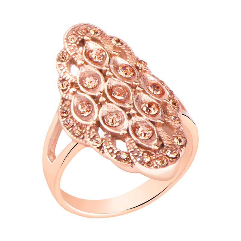 Ring Met roségoud verguld chirurgisch staal Ringen