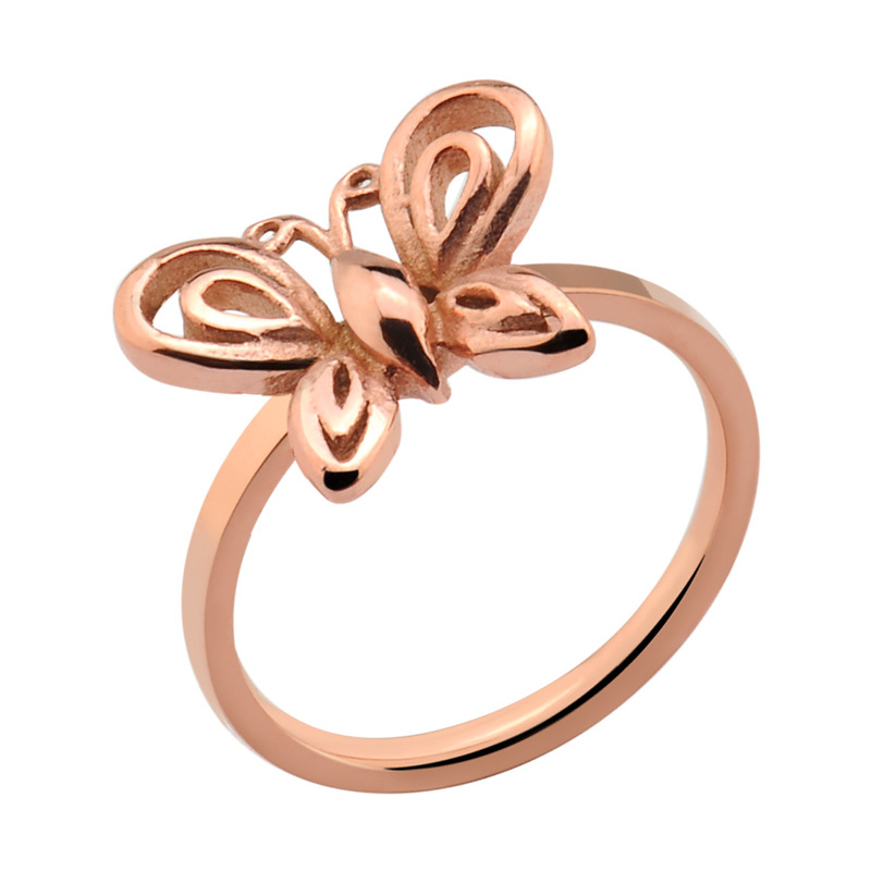 Midi-ring Met roségoud verguld chirurgisch staal Ringen