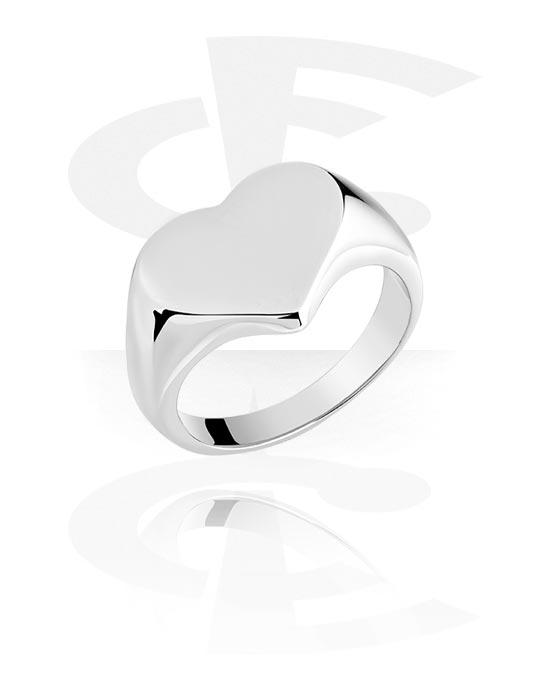 Ringar, Ring med hjärtdesign, Kirurgiskt stål 316L