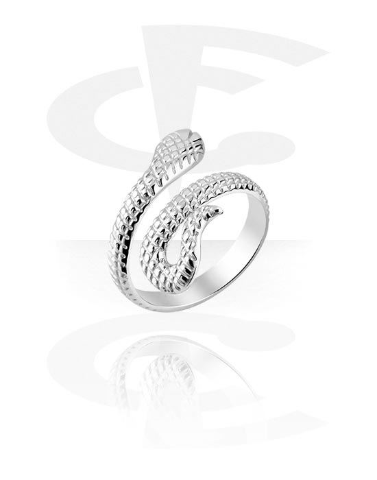 Fingerringe, Ring mit Schlangen-Design, Chirurgenstahl 316L