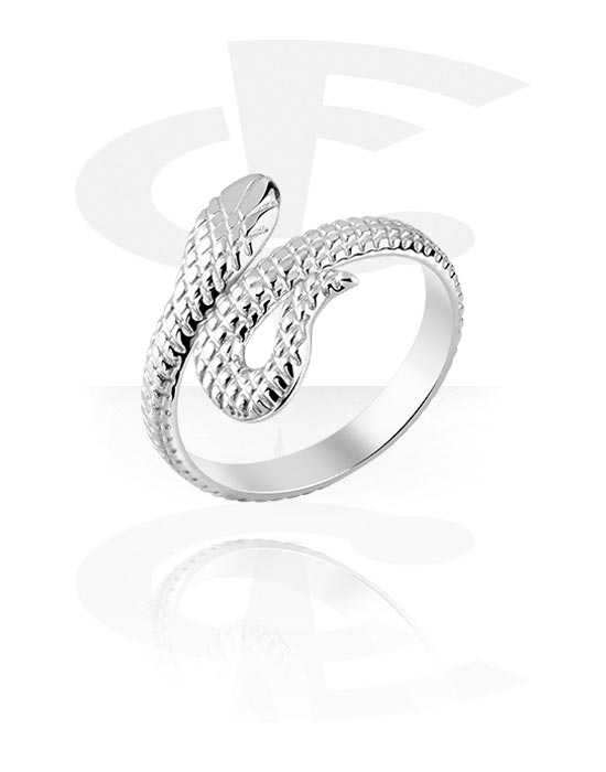 Fingerringe, Ring mit Schlangen-Design, Chirurgenstahl 316L