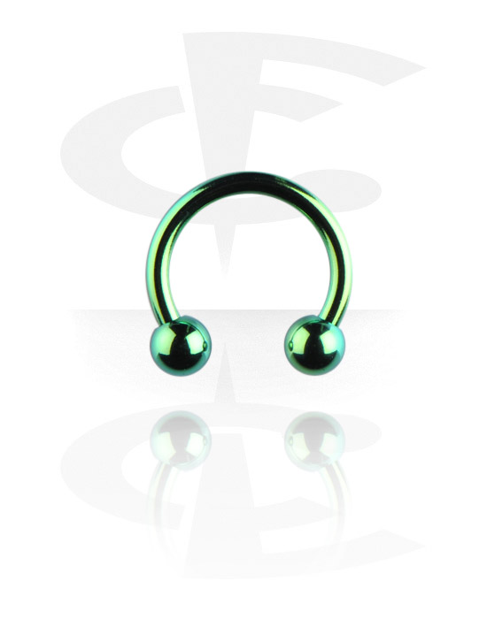 Circular barbells, Circular barbell anodizado, Acero quirúrgico 316L