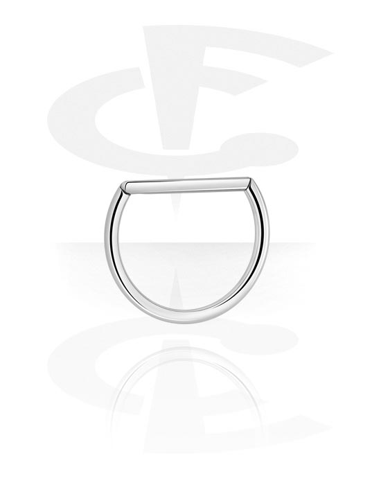 Piercing Ringe, Piercing-Klicker (Chirurgenstahl, silber, glänzend), Chirurgenstahl 316L