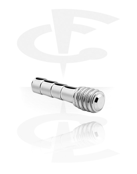 Balls, Pins & More, Attachment for push fit pins (titanium, silver), Titanium