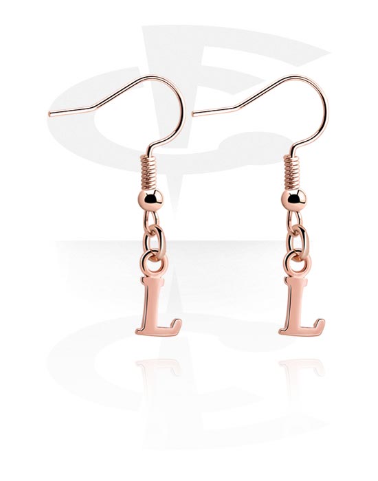 Earrings, Studs & Shields, Earrings, Rose Gold Plated Surgical Steel 316L, Plated Brass