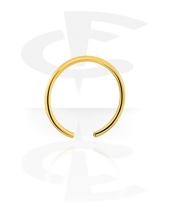 Balls, Pins & More, Ball closure ring (surgical steel, gold, shiny finish), Gold Plated Surgical Steel 316L