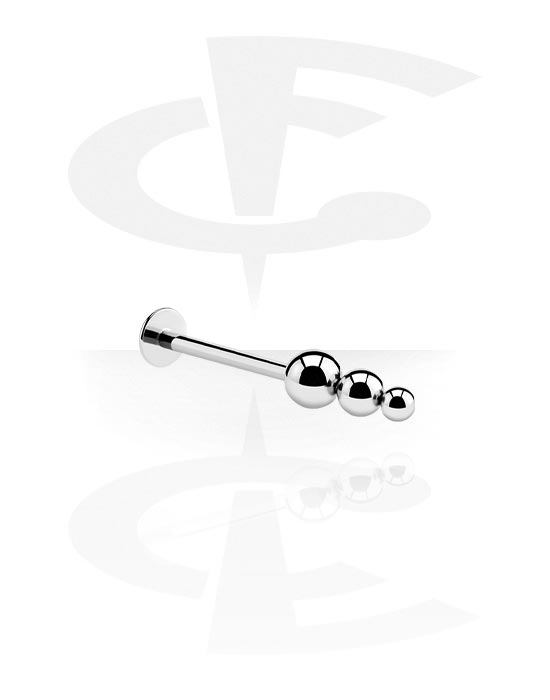 Labrety, Labret (surgical steel, silver, shiny finish), Chirurgická oceľ 316L