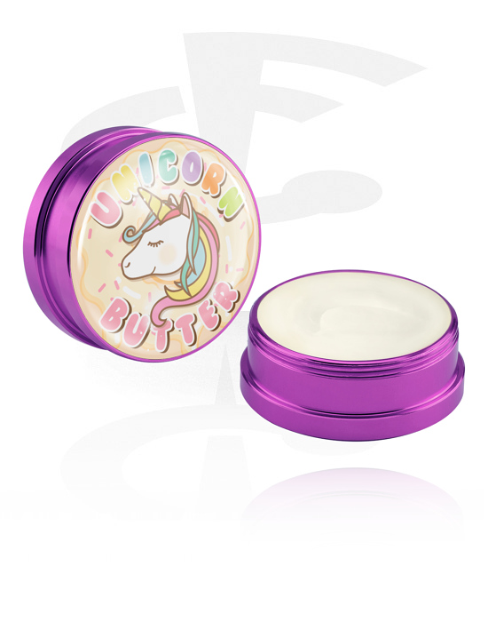 Nettoyage et soin, Crème de soin désodorisante pour piercings "beurre de licorne", Récipient en aluminium