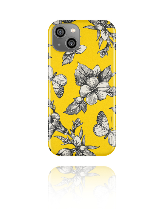 Fundas de móvil, Funda para móvil con diseño "Let it be Yellow" , Plástico