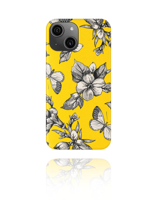 Fundas de móvil, Funda para móvil con diseño "Let it be Yellow" , Plástico