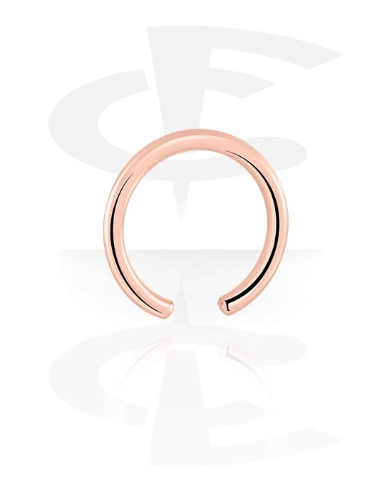 Kulor, stavar & mer, Ball closure ring (surgical steel, rose gold, shiny finish), Roséförgyllt kirurgiskt stål 316L