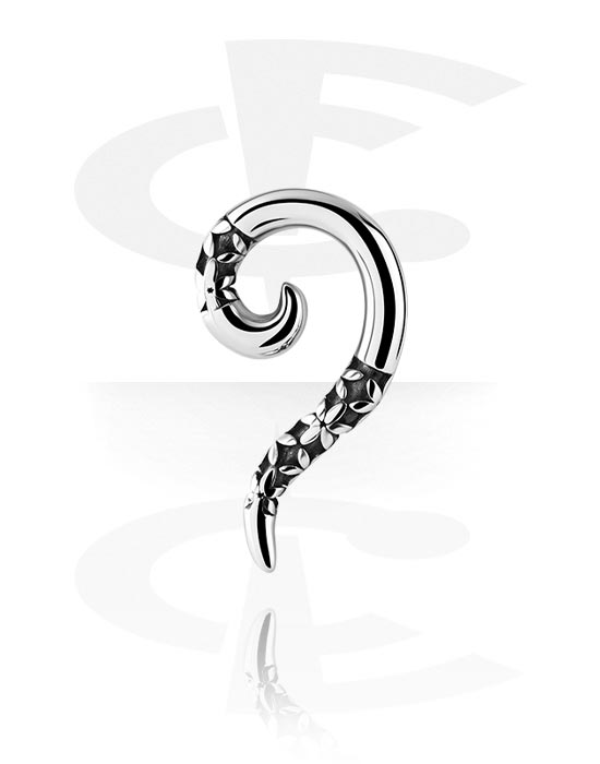 Ear weights & Hangers, Ear weight (surgical steel, silver, shiny finish), Surgical Steel 316L