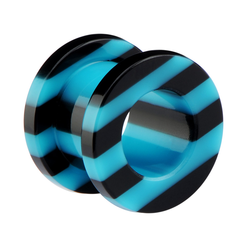 Striped Tunnel Acryl Tunnels & Plugs