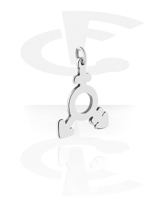 Kuličky, kolíčky a další, Přívěsek (chirurgická ocel, stříbrná, lesklý povrch), Chirurgická ocel 316L