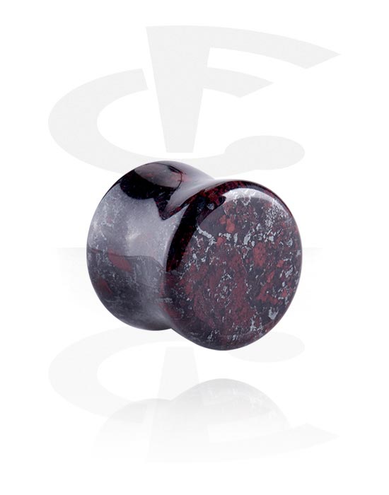 Tunnels & Plugs, Double flared plug (stone), Semi Precious Stone