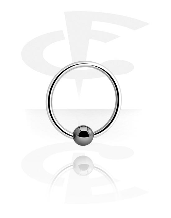 Anneaux, Ball closure ring (titane, finition brillante), Titane