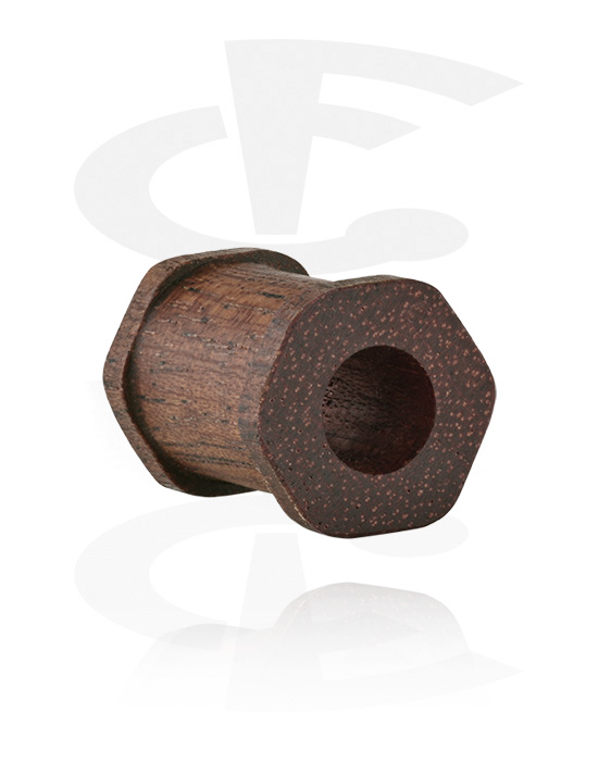 Tunnelit & plugit, Hexagon ribbed tunnel (wood), Puu