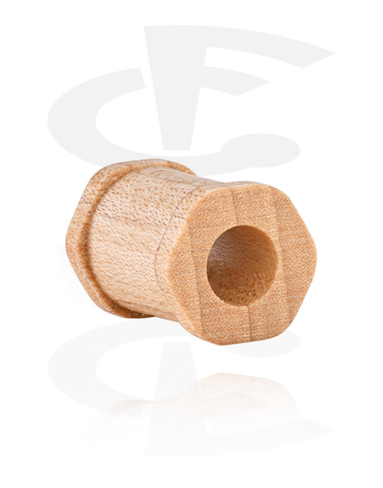 Tunnelit & plugit, Hexagon ribbed tunnel (wood), Puu