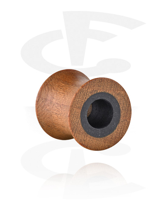 Túneles & plugs, Túnel double flared (madera), Madera ,  Resina