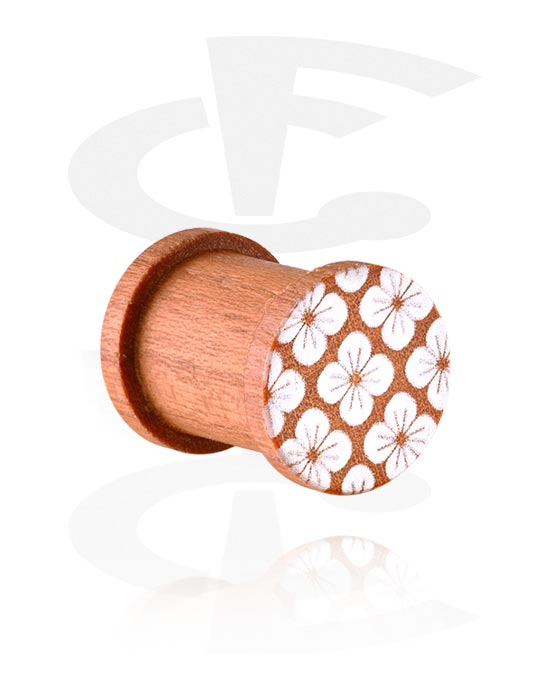 Alagutak és dugók, Ribbed plug (wood), Fa