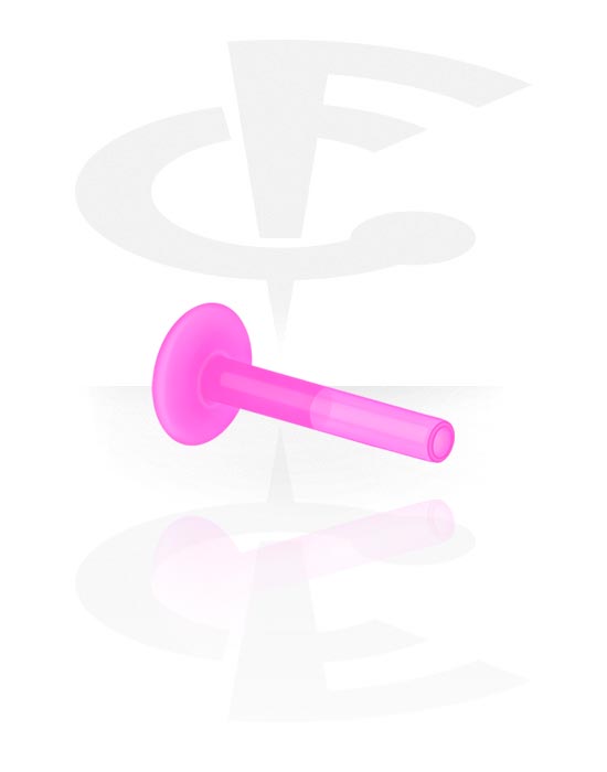 Balls, Pins & More, "Push-fit" labret pin without thread (bioflex, various colours), Bioflex